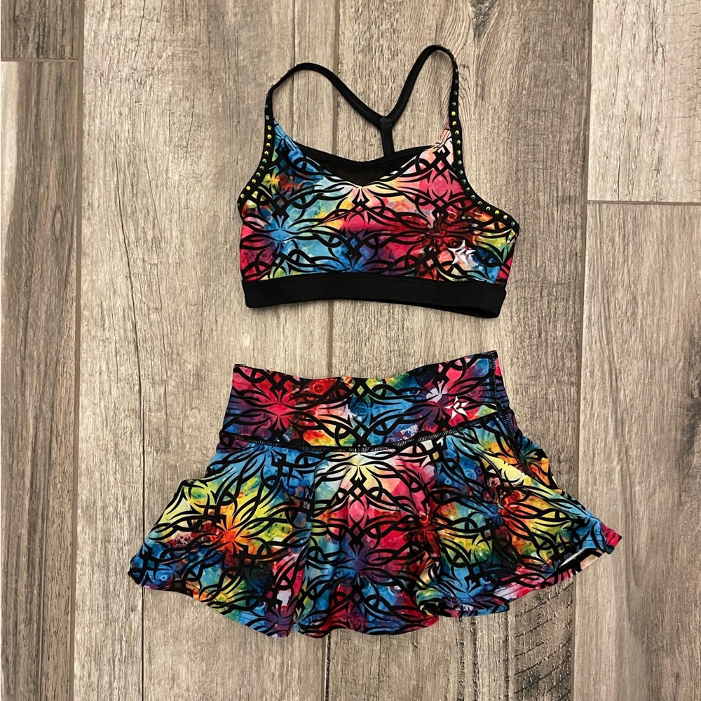 Rebel Athletics Girls Skirt Set Youth Small